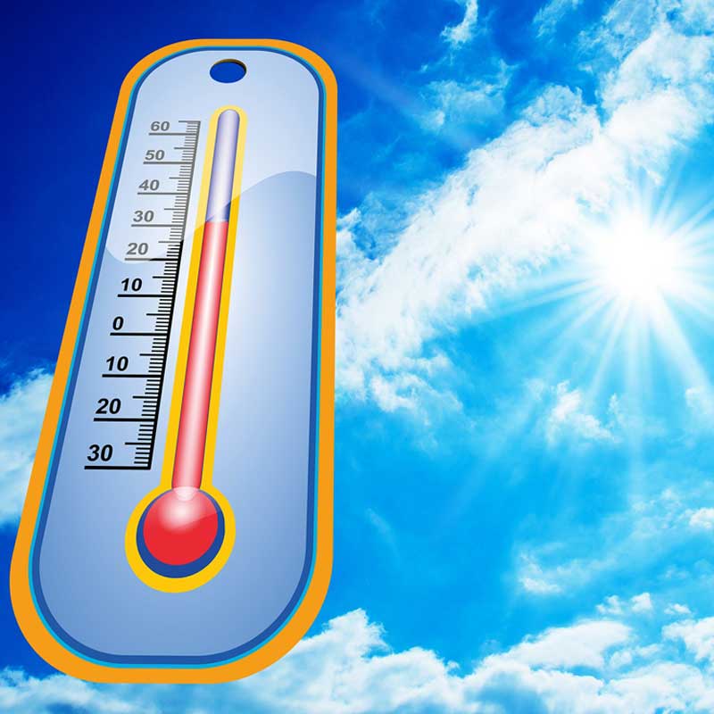 Botox injections can be useful to prevent sweating (hyperhidrosis) when the thermometer shows the heat rising