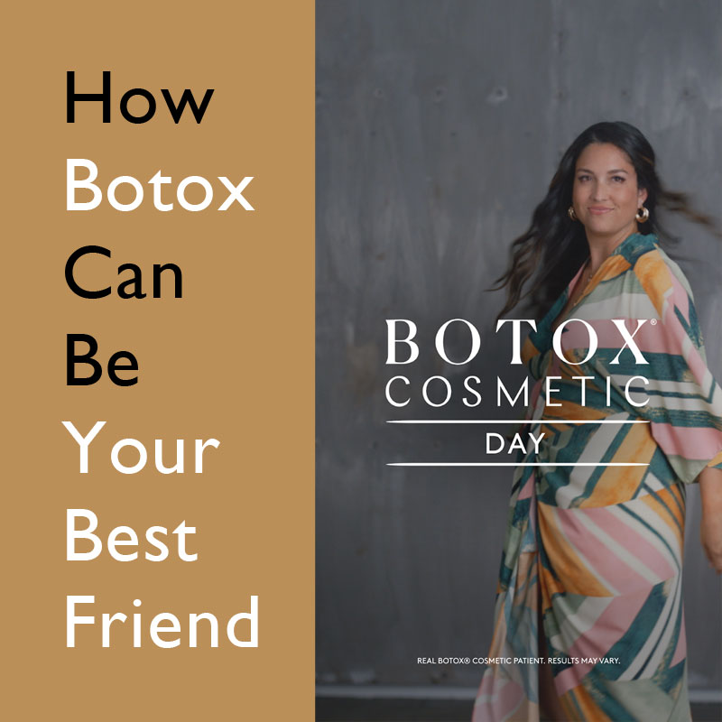 Happy woman to illustrate Botox