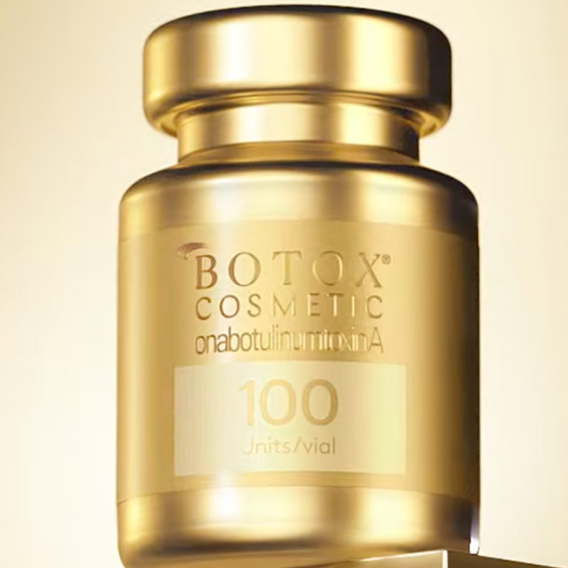 bottle of Botox cosmetic for Botox Day shaded in gold